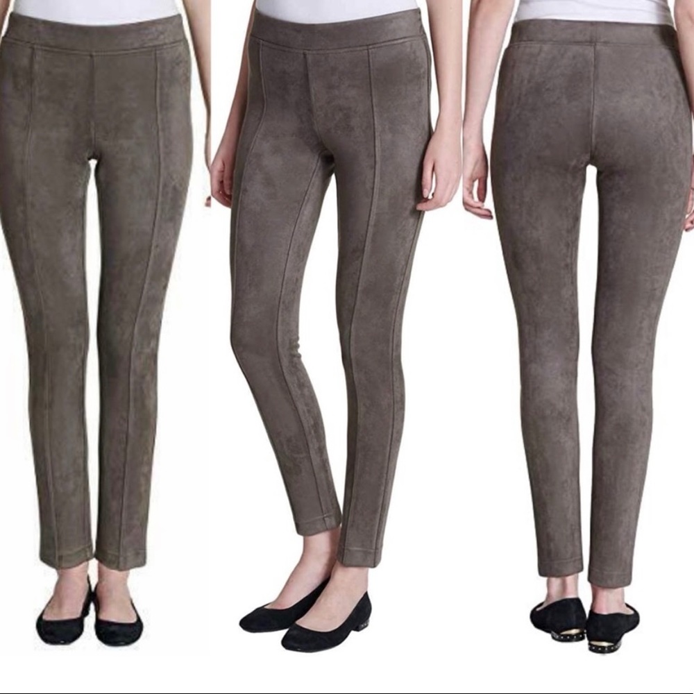 Andrew Marc Taupe Suede Pants Size Small
